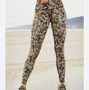 Free people movement Legging eden floral black size m